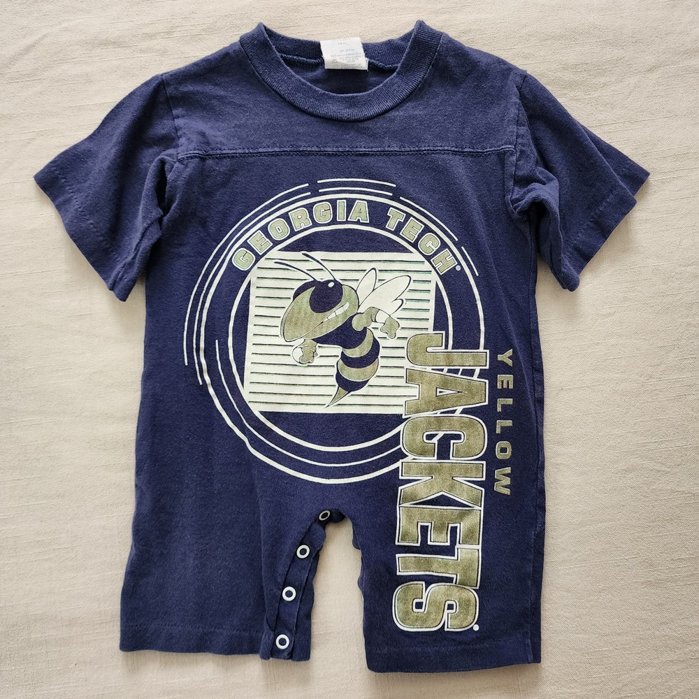 Vintage Georgia Tech Yellow Jackets Romper 12 months